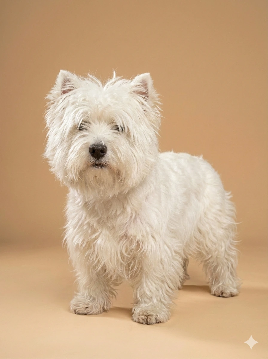 西高地造型修剪前